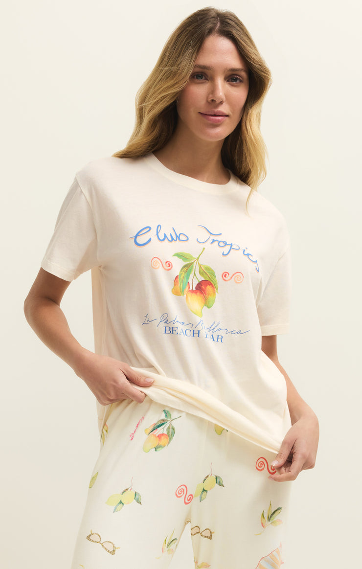Tops Club Tropics Boyfriend Tee Vanilla Ice