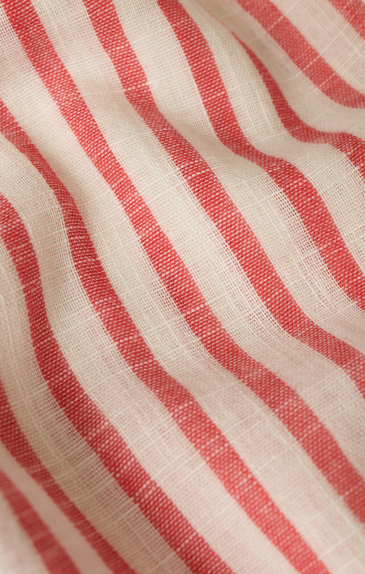 Tops Saturdays Stripe Shirt Crimson Crush