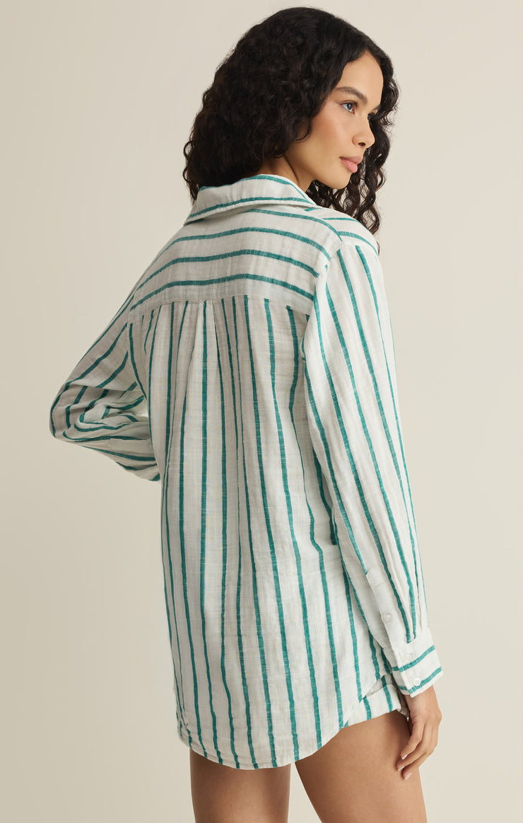 Tops Saturdays Stripe Shirt Rainforest