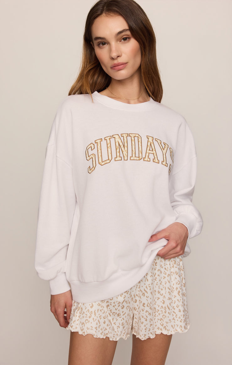 Tops Sundays Wild Sweatshirt White