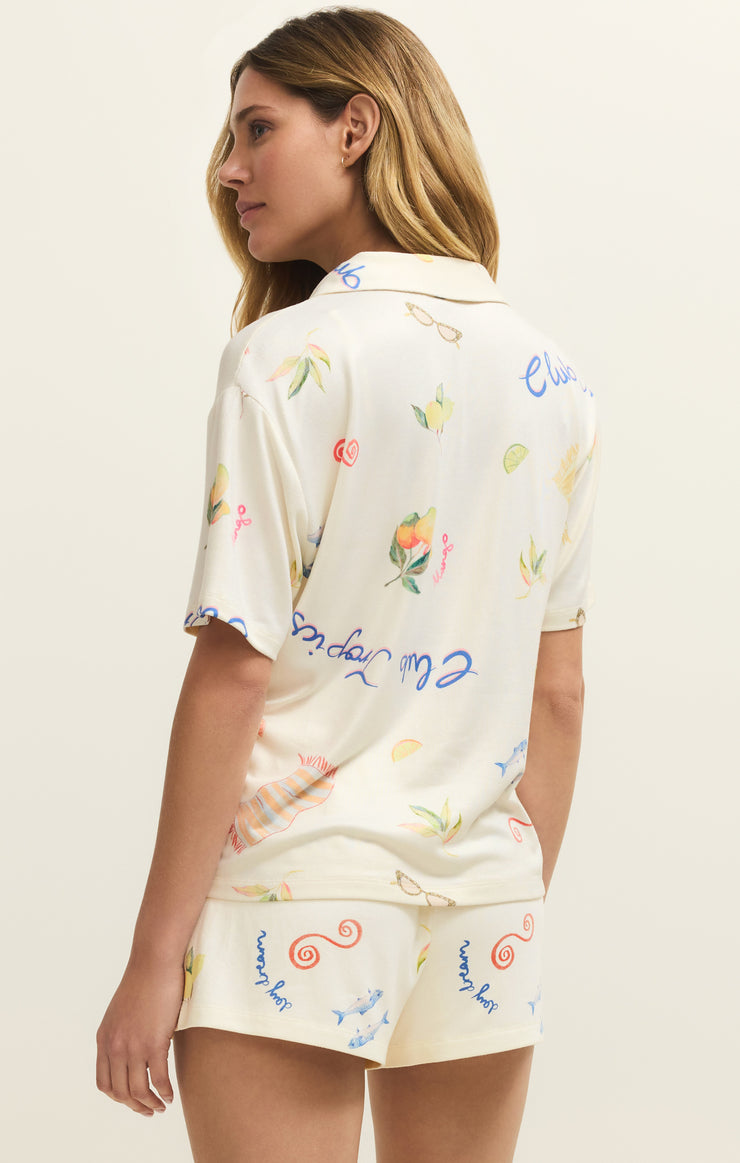 Tops Beach Days PJ Top Vanilla Ice