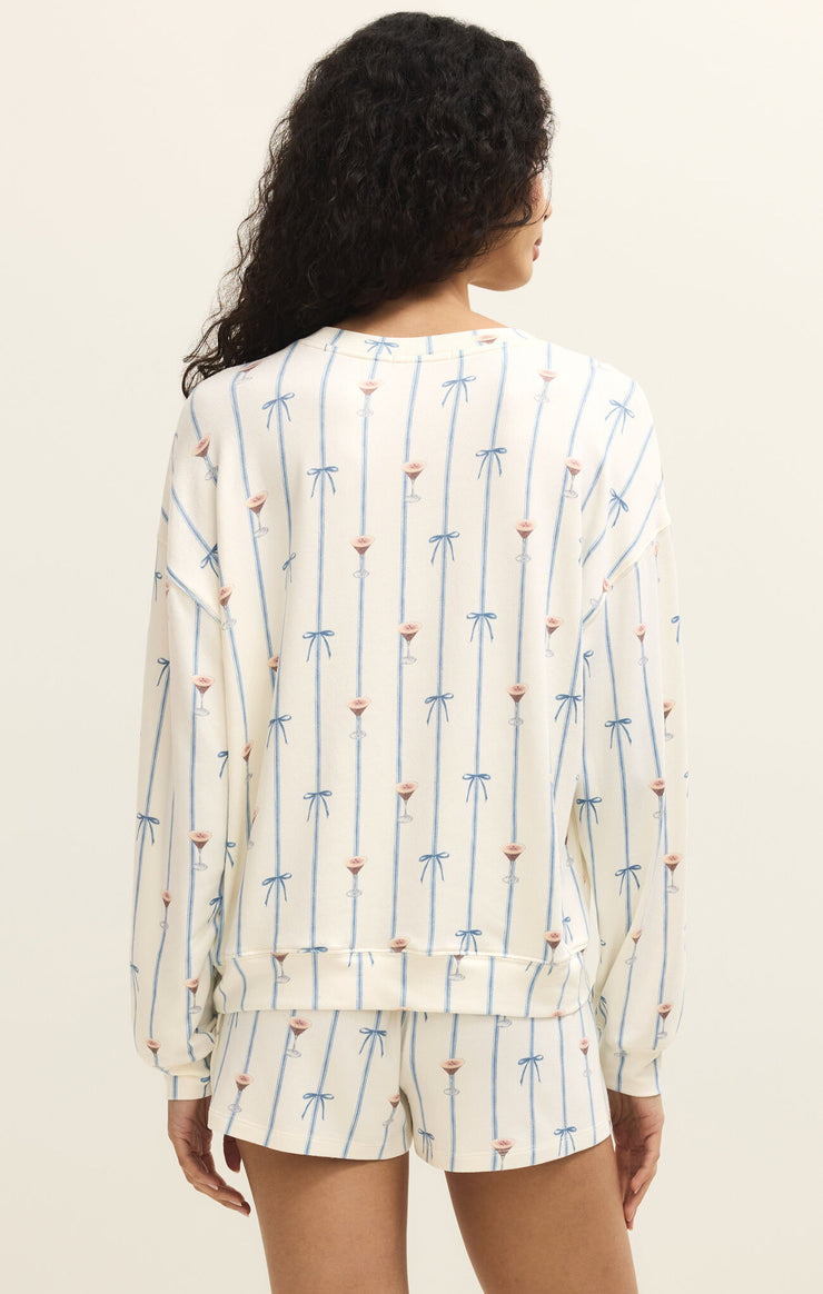 Tops Cozy Espresso Martini Long Sleeve Top Vanilla Ice