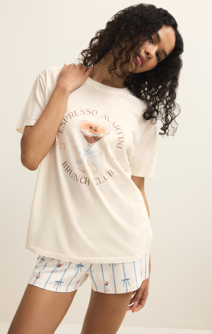 Tops Espresso Martini Boyfriend Tee Vanilla Ice