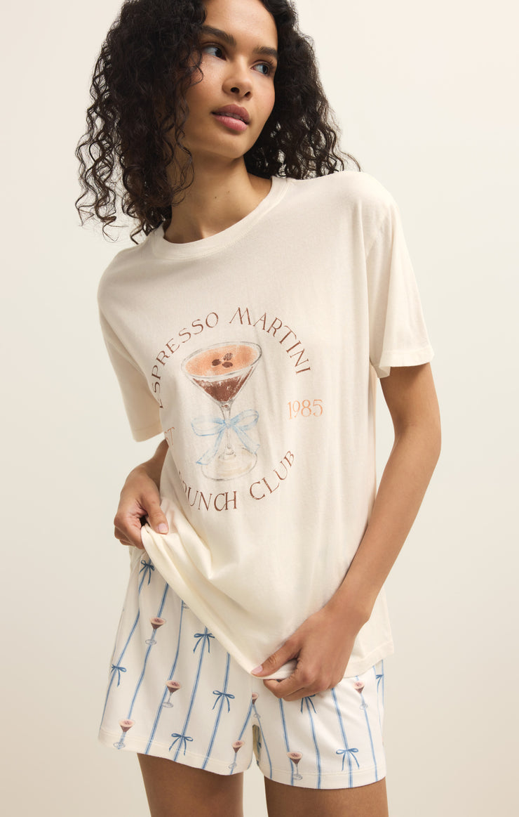 Tops Espresso Martini Boyfriend Tee Vanilla Ice