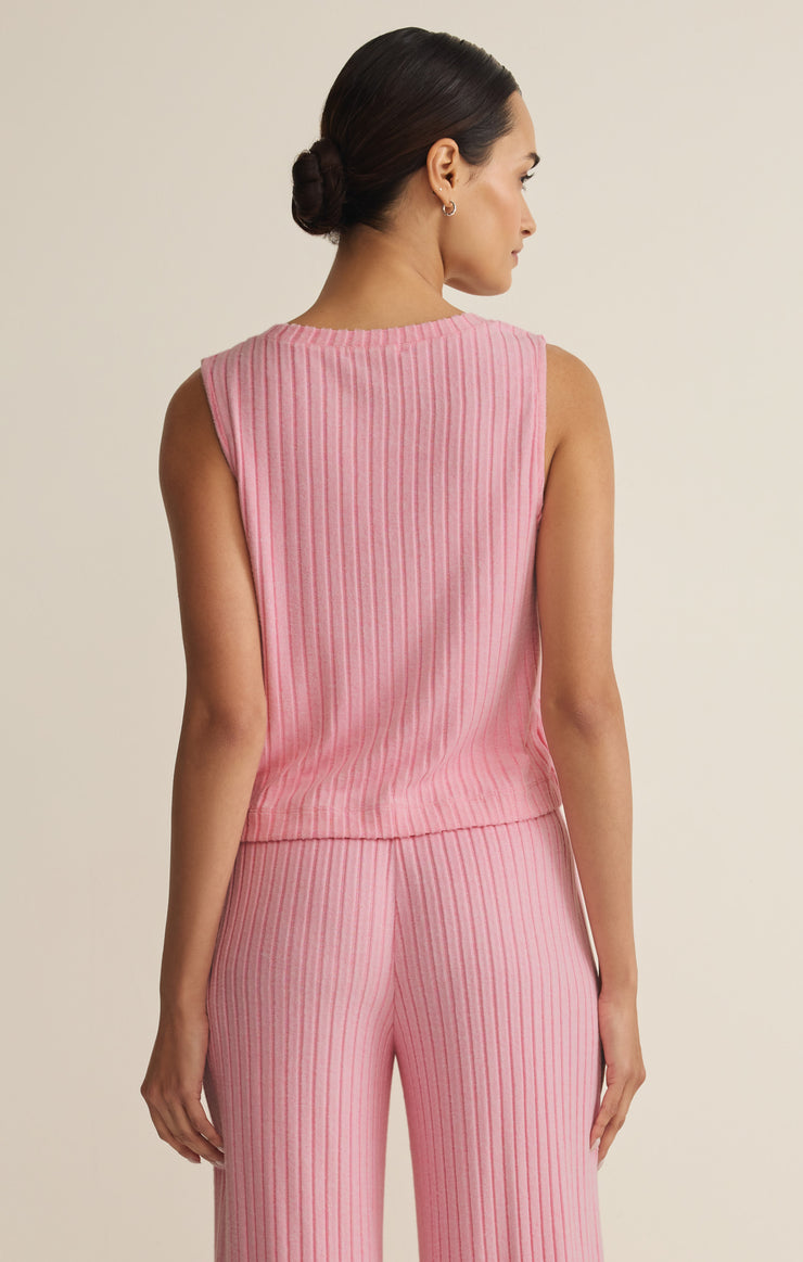 Tops Sloane V-Neck Silky Rib Tank Passion Fruit