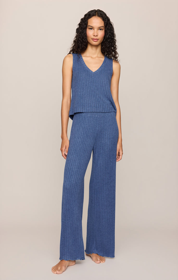Tops Sloane V-Neck Rib Tank True Navy