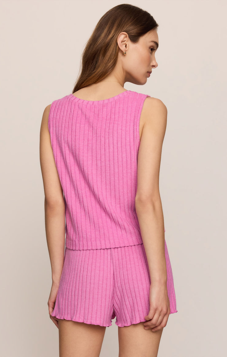 Tops Sloane V-Neck Rib Tank Violet Crush