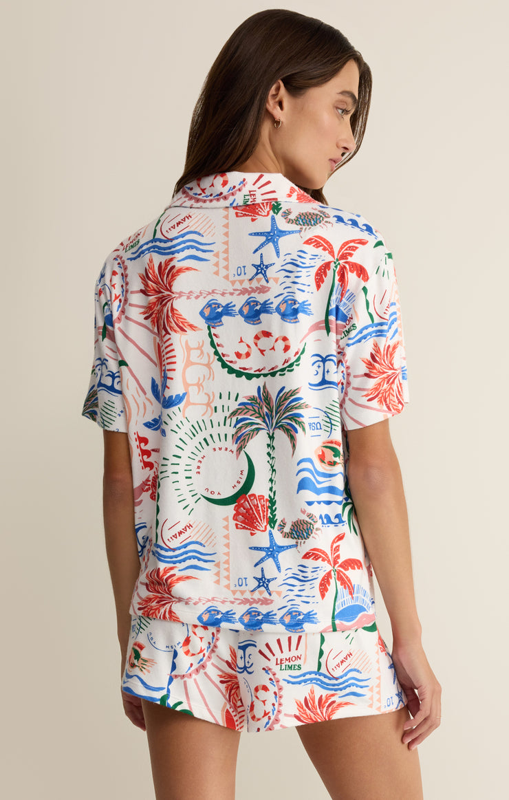Tops Beach Days Getaway Top White