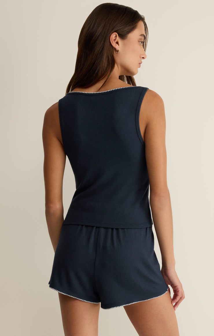 Tops Stately V-Neck Tank Eclipse