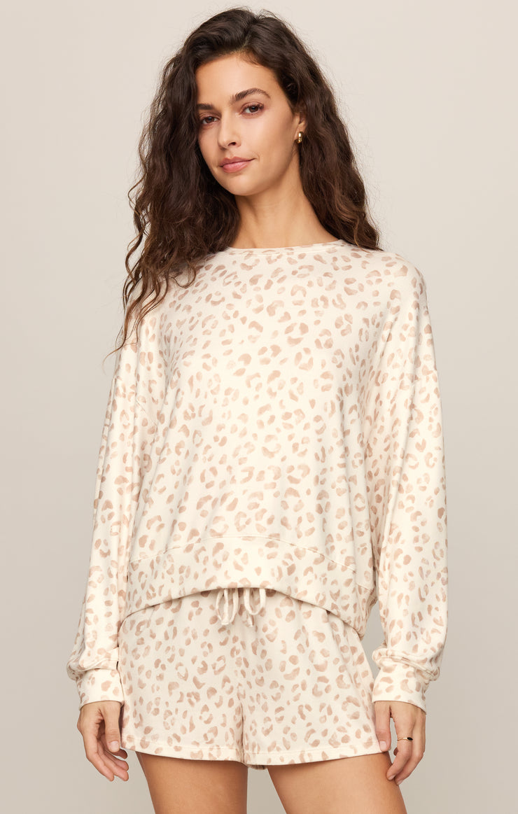 Tops Soft Leo Long Sleeve Top Sandstone