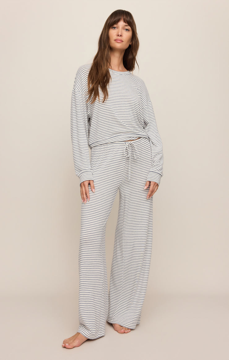 Tops Classic Stripe Long Sleeve Top Eclipse