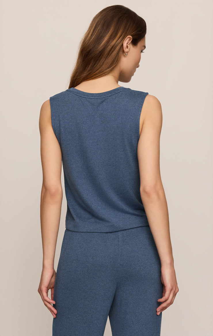 Tops Sloane Silky Jersey Tank True Navy