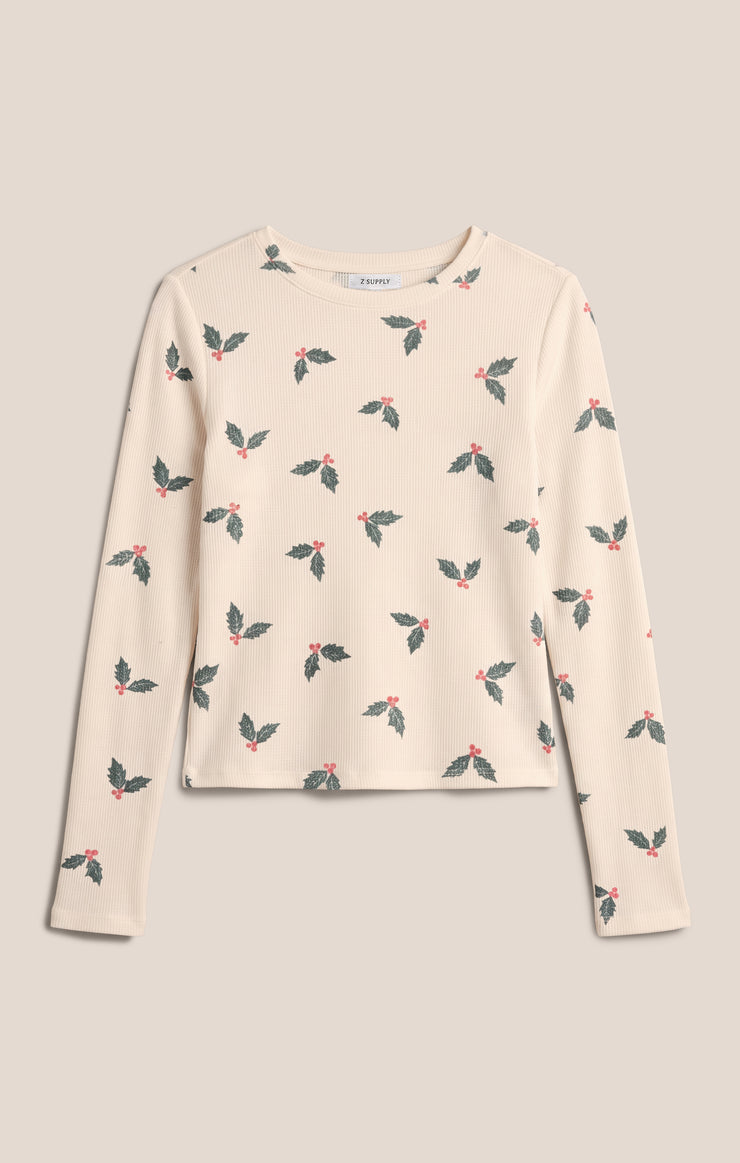 Holly Waffle Fitted Top