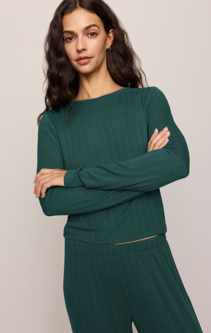 Tops Aries Knit Long Sleeve Top Velvet Green