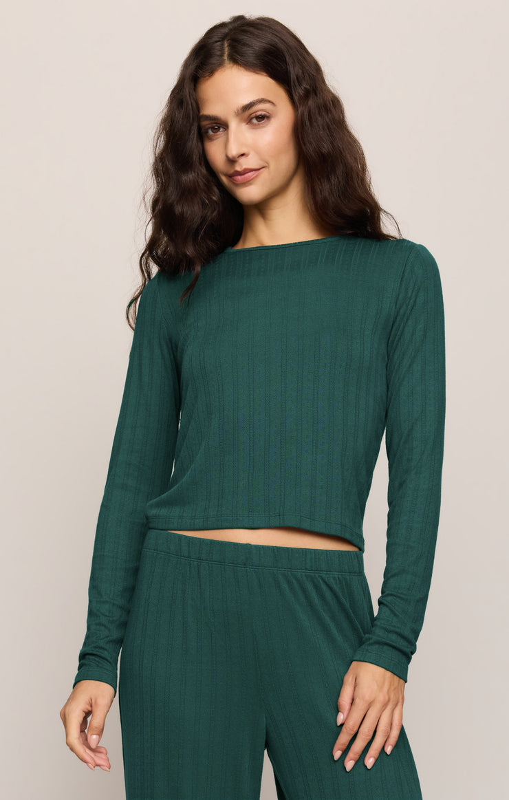 Tops Aries Knit Long Sleeve Top Velvet Green
