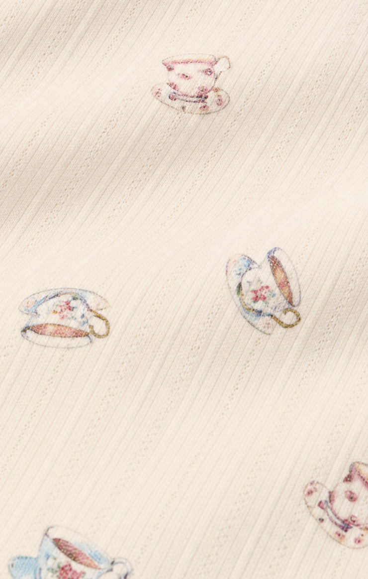 Pants Tea Time Silky Pointelle Pant Vanilla Ice