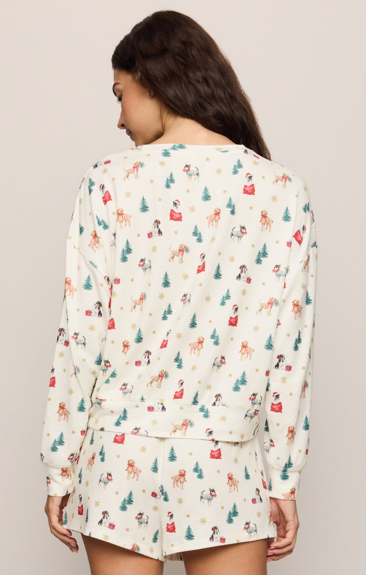 Tops Pawfect Long Sleeve Top Vanilla Ice