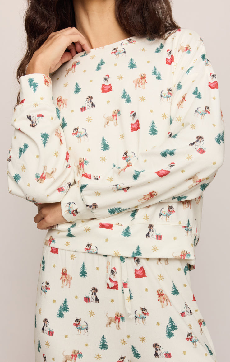 Tops Pawfect Long Sleeve Top Vanilla Ice