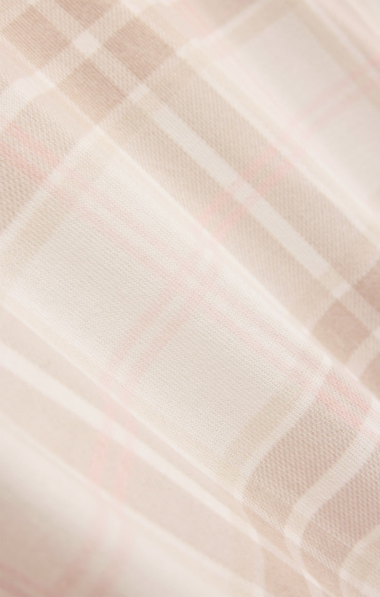 Tops Cozy Daydream Plaid Set Vanilla Ice