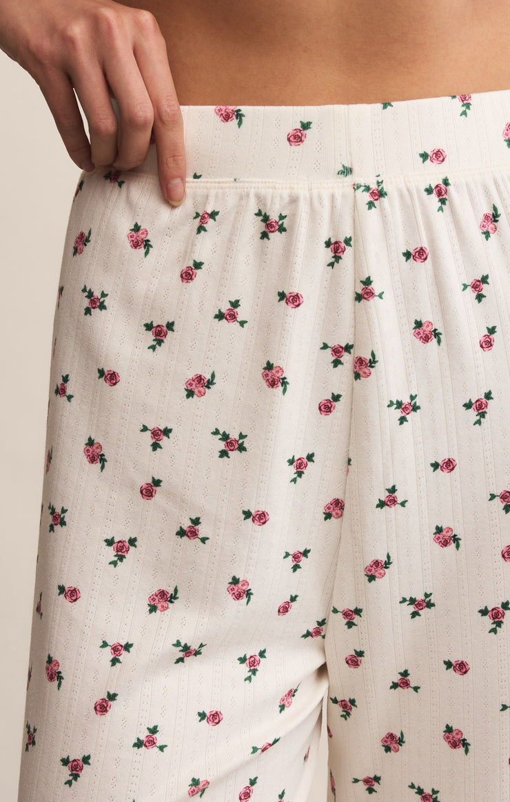 Tops Sweet Rose Ditsy PJ Set Vanilla Ice