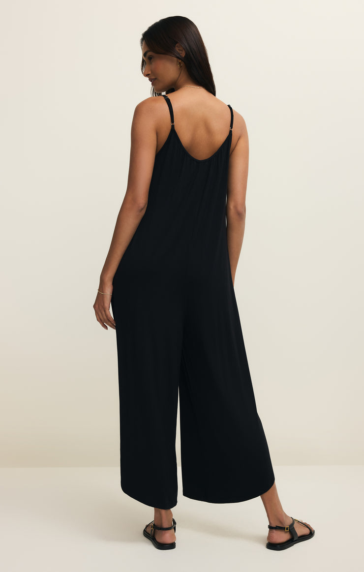 Pants Flared Jumpsuit Black