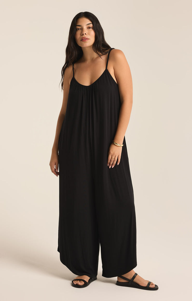 Pants Flared Jumpsuit Black