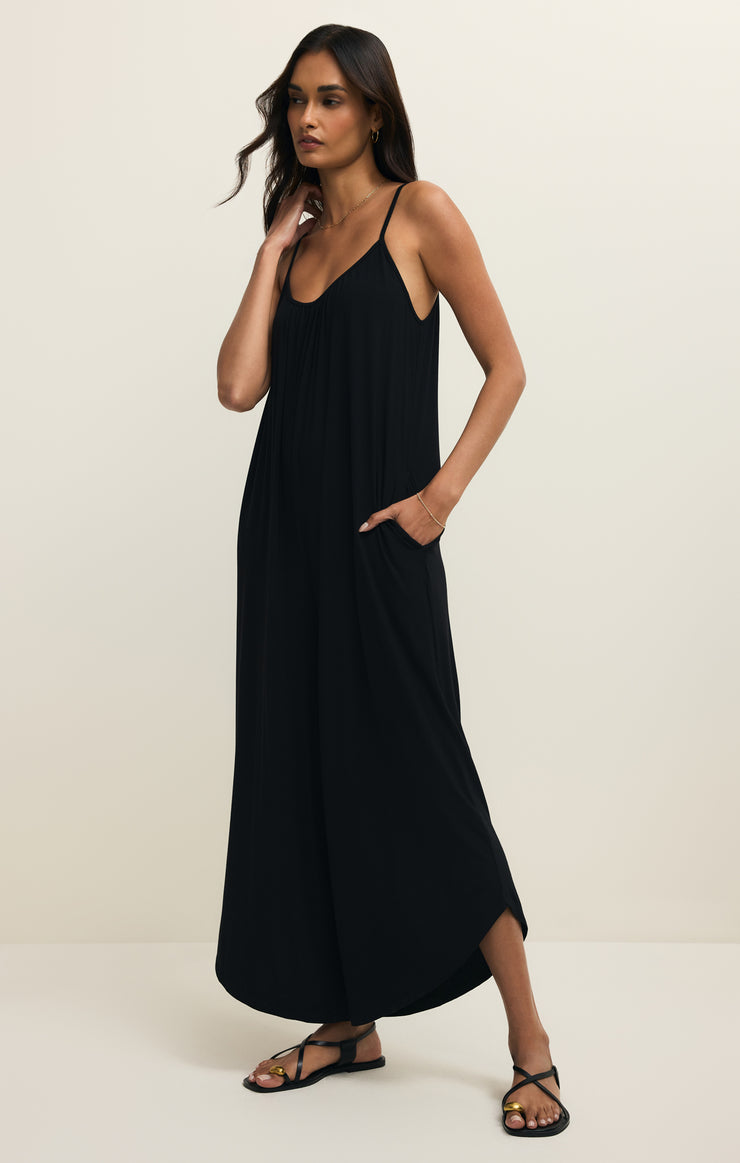 Z Supply The Flared Jumpsuit Large / Black Z Supply The Flared Jumpsuit Large / Black