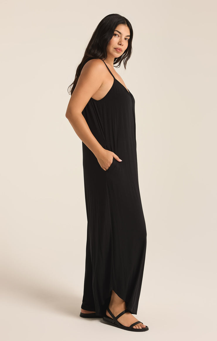 Pants Flared Jumpsuit Black