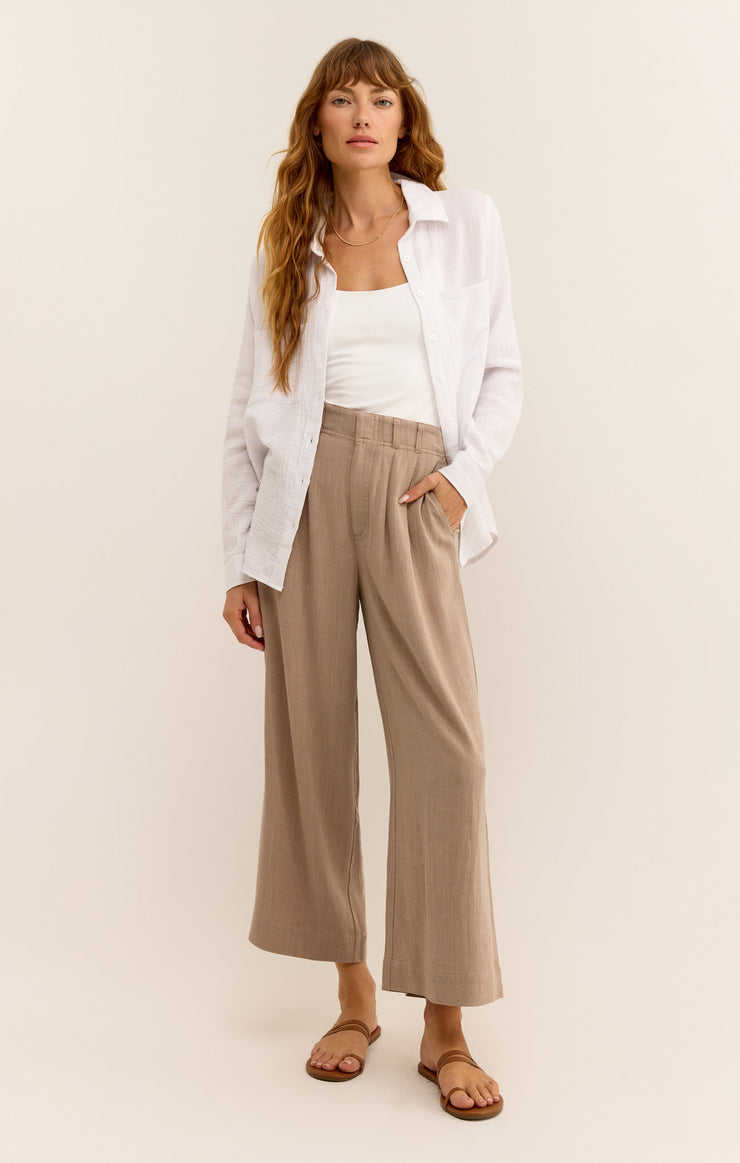 Natural Linen Pants, Summer Pants, Womens Pants, Latte Pants