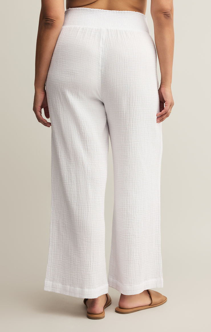 Pants Cassidy Full Length Gauze Pant White