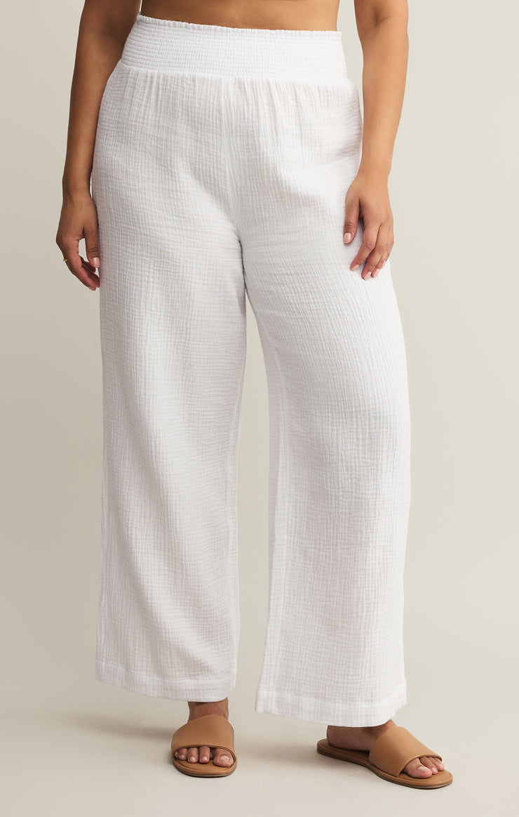 Pants Cassidy Full Length Gauze Pant White