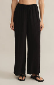 PantsSoleil Textured Pant Black