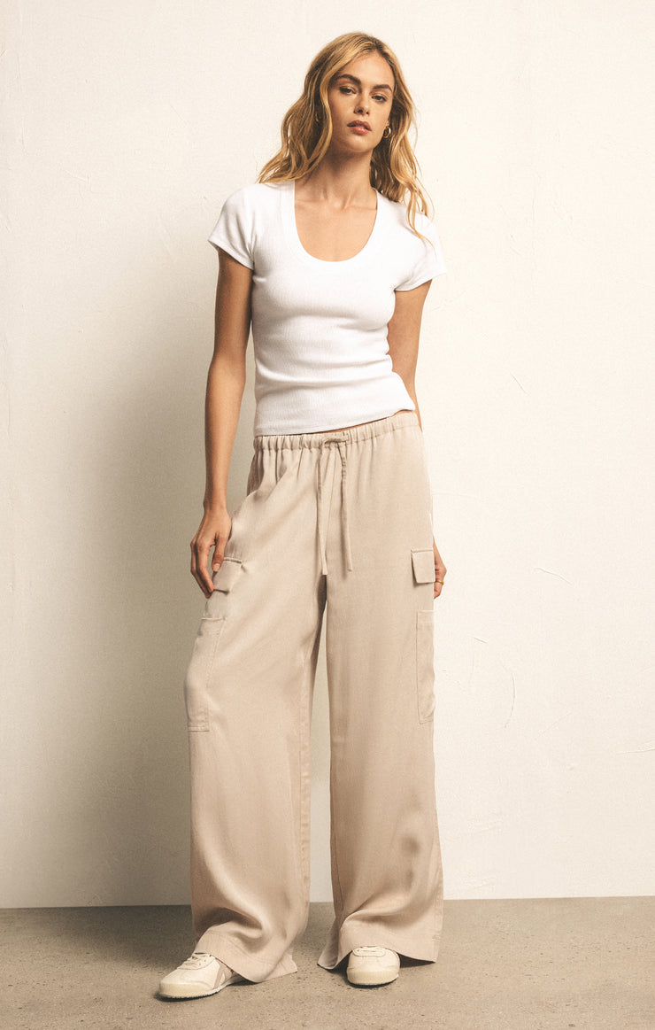 Pants Renegade Wide Leg Cargo Pant Fossil