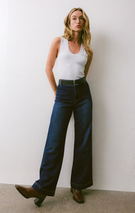 PantsRilynn Denim Wide Leg Dark Rinse