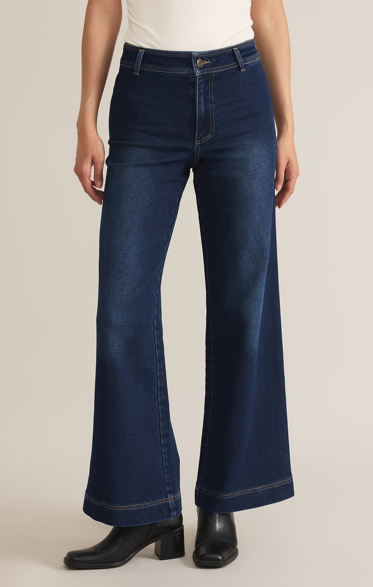 Pants Rilynn Denim Wide Leg Dark Rinse