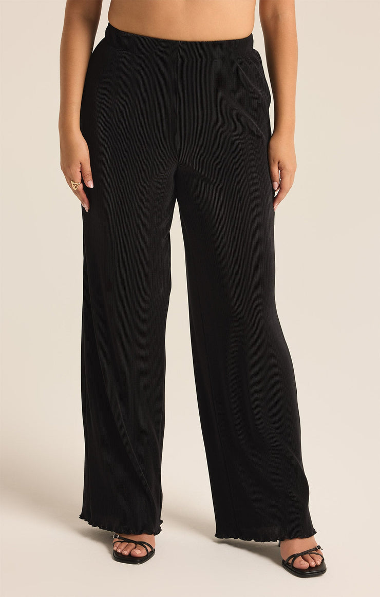 Pants Denia Pleated High Rise Pant Black