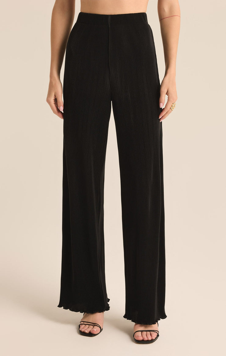 Pants Denia Pleated High Rise Pant Black