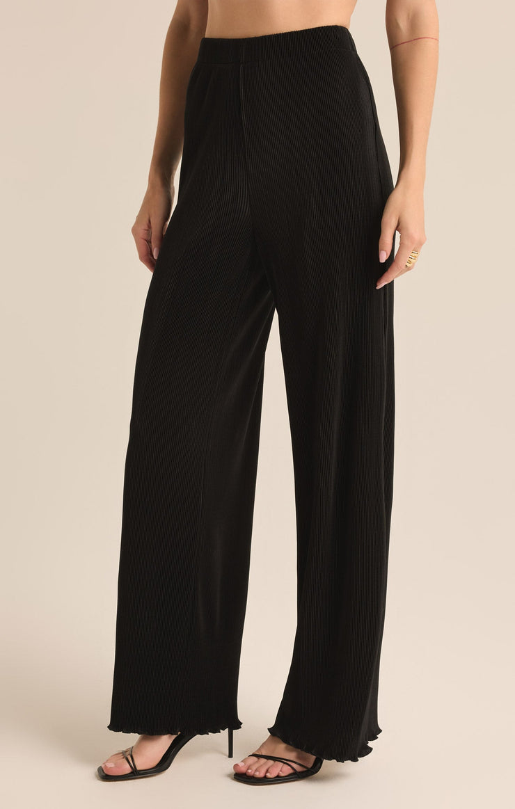 Pants Denia Pleated High Rise Pant Black