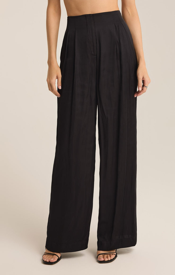 Pants Lisse Wide Leg Pant Black