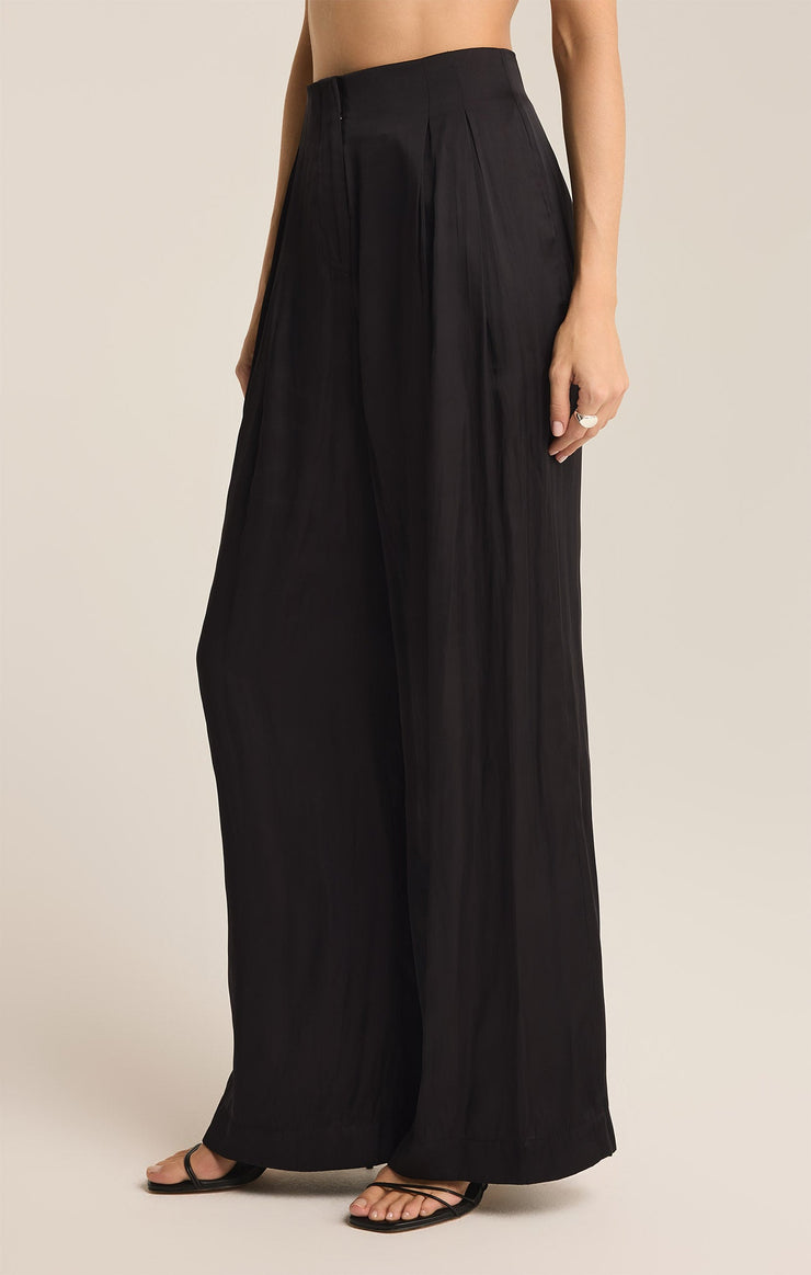 Pants Lisse Wide Leg Pant Black