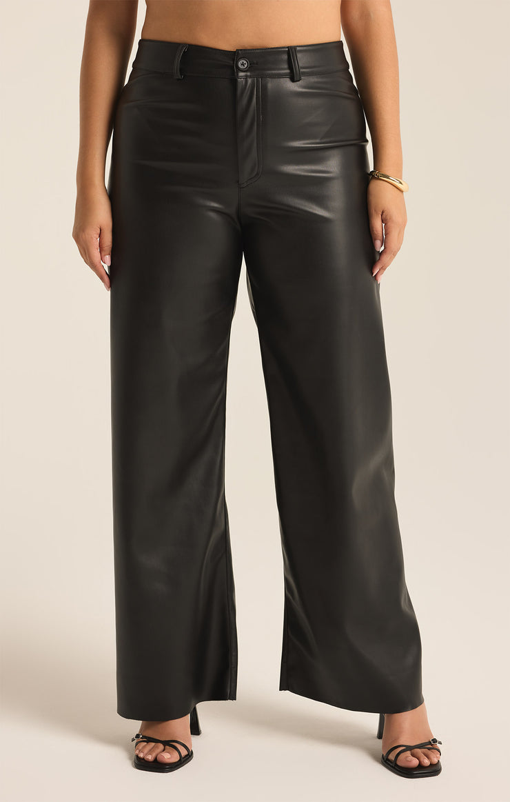 Pants Rilynn Faux Leather Pant Black