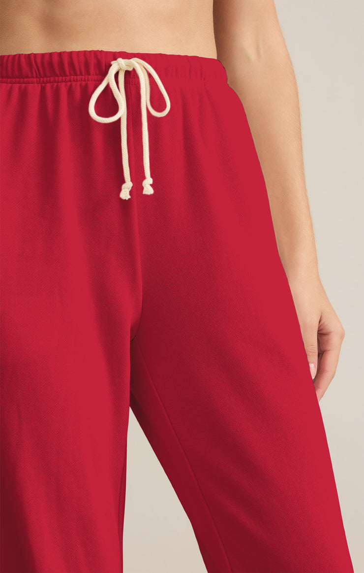 Pants Classic Boyfriend Fleece Jogger Haute Red