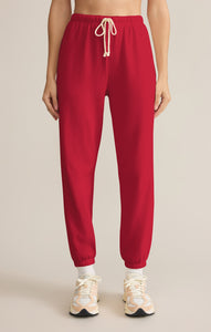 PantsClassic Boyfriend Fleece Jogger Haute Red