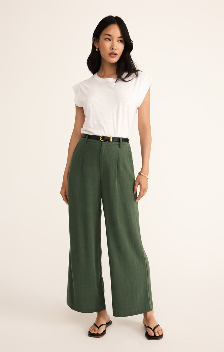 Pants Vista Linen Pant Dark Agave