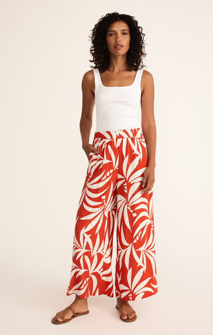 【Anyone more】Noka Summer Summer Cotton Wide Pants Summerland Trouser | Women's Bottoms