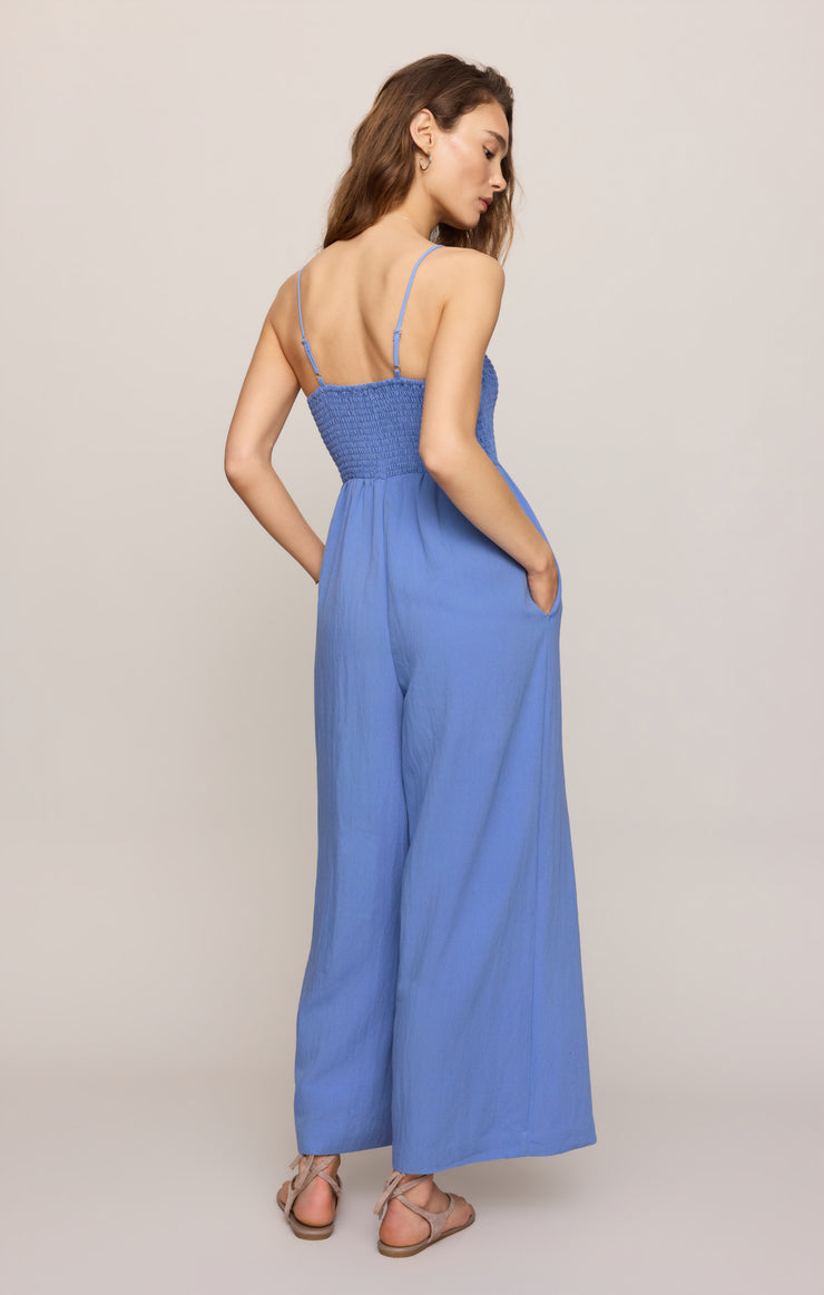 Pants Beachside Smocked Jumpsuit Marina