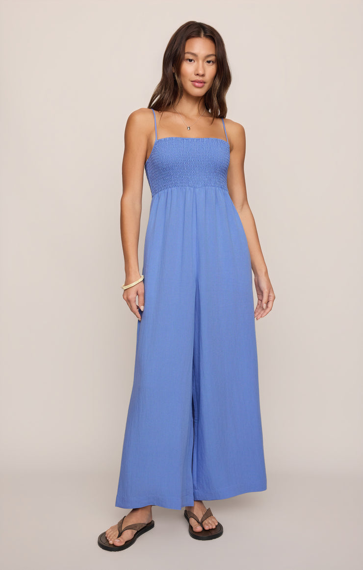 Pants Beachside Smocked Jumpsuit Marina