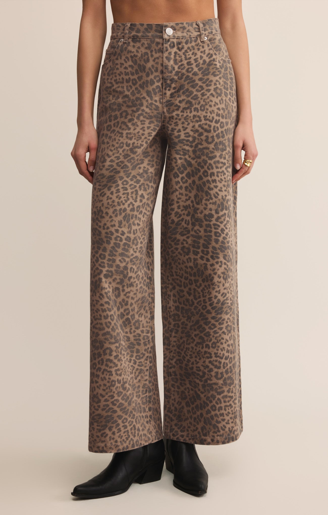 サイズM NoREMID LEOPARD PANTS パンツ noremid LEOPARD PANTS M Leopard Print Denim Pants