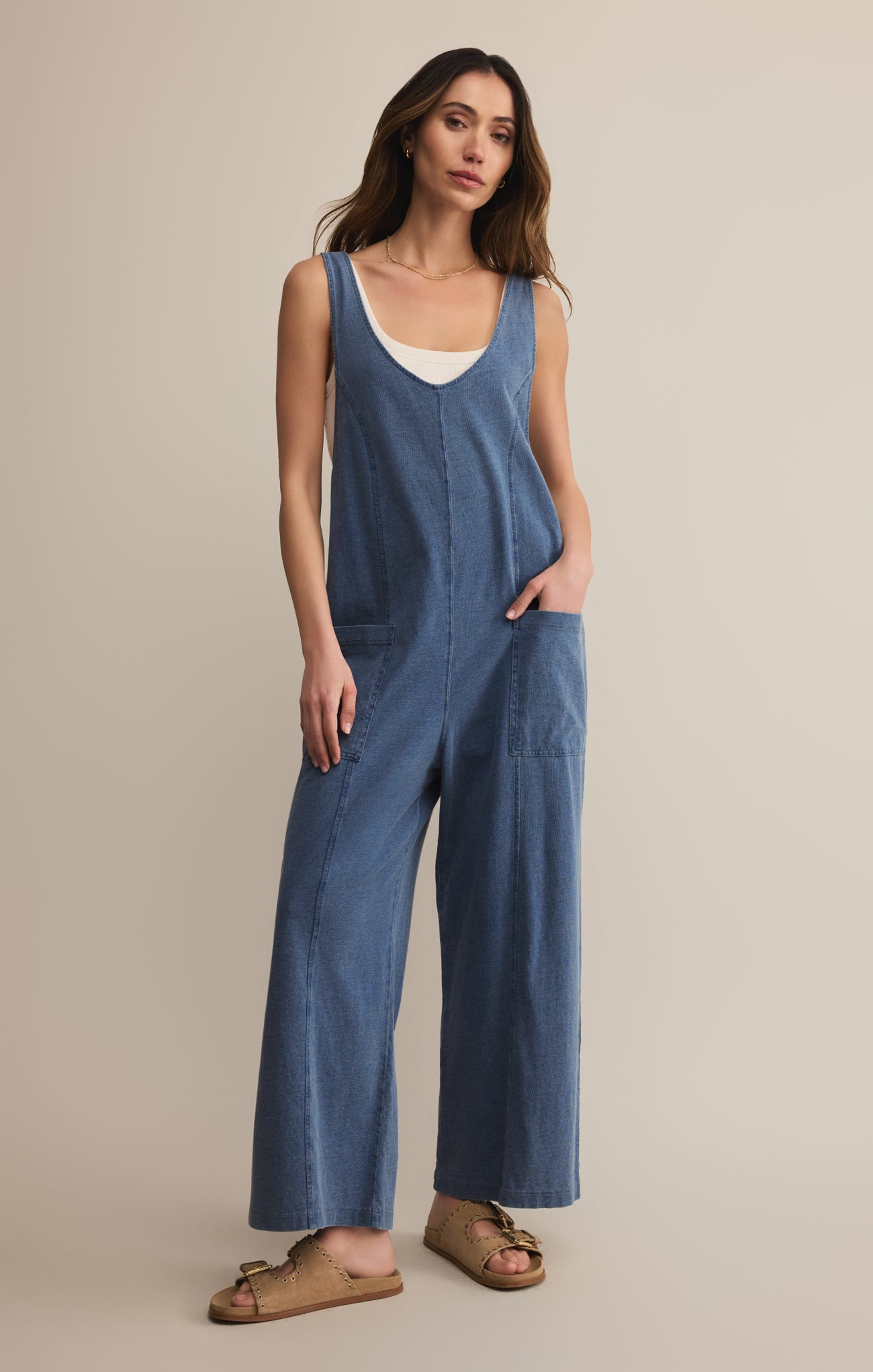 Everyday Jersey Denim Jumpsuit – Z SUPPLY