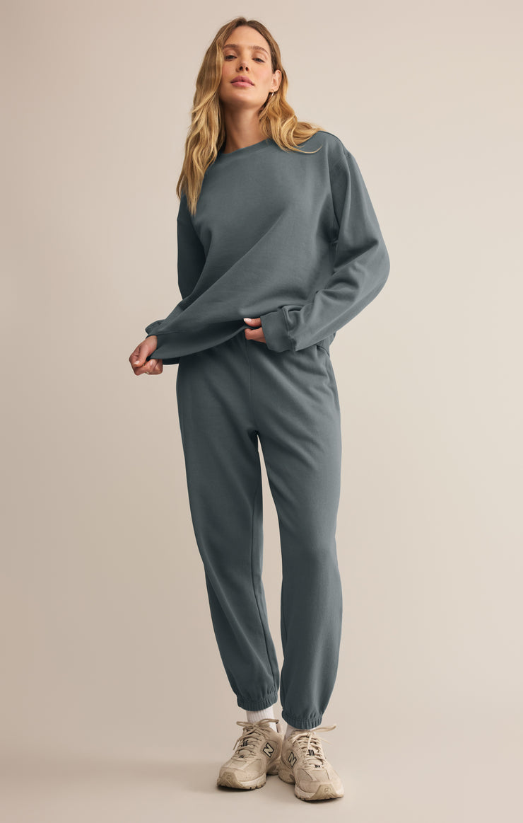 Pants Classic Boyfriend Jogger Storm Cloud